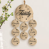 We are Family - Ciondolo in legno per famiglia