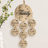 We are Family - Ciondolo in legno per famiglia