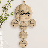 We are Family - Ciondolo in legno per famiglia
