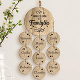 La nostra Famiglia - Ciondolo in legno per famiglia