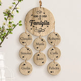 La nostra Famiglia - Ciondolo in legno per famiglia