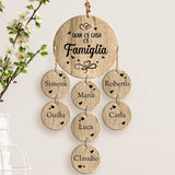 La nostra Famiglia - Ciondolo in legno per famiglia