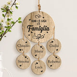 La nostra Famiglia - Ciondolo in legno per famiglia