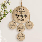 La nostra Famiglia - Ciondolo in legno per famiglia