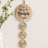 La nostra Famiglia - Ciondolo in legno per famiglia