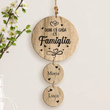 La nostra Famiglia - Ciondolo in legno per famiglia
