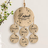 Nipoti - Ciondolo in legno dei nonni