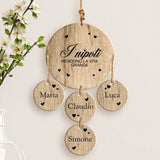 Nipoti - Ciondolo in legno dei nonni