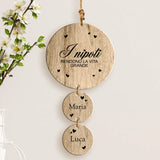 Nipoti - Ciondolo in legno dei nonni