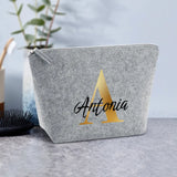 Iniziale - Borsa cosmetica in feltro