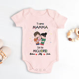Festa della mamma - Body personalizzato per neonato per la Festa della Mamma e del Papà