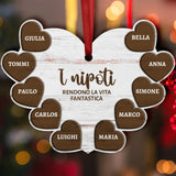 I miei nipoti - Decorazione natalizia personalizzata con nomi