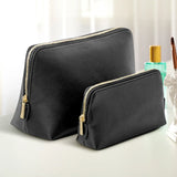 La tua iniziale - Pochette cosmetica in PU con iniziale floreale e nome personalizzato