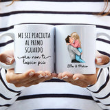 Non ti lascio scappare - Tazza con illustrazione personalizzata per coppie