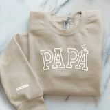 beiger Pullover personalisierbar - gefertigt von Love & Faith