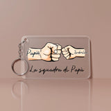 La squadra di Papà - Portachiavi in acrilico per genitori