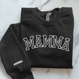 schwarzer Pullover personalisierbar - gefertigt von Love & Faith