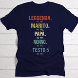 Leggenda - Maglietta personalizzata da uomo per la Festa del Papà