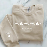 beiger Pullover personalisierbar - gefertigt von Love & Faith