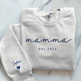 weißer Pullover personalisierbar - gefertigt von Love & Faith