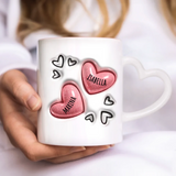 Heller Herz Tasse