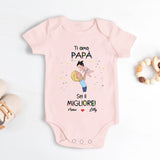 I migliori genitori - Body personalizzato per neonato per la Festa del Papà e della Mamma