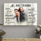 Il mio lieto fine (per lui) - Tela per coppie