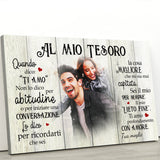 Il mio lieto fine (per lui) - Tela per coppie