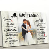 Il mio lieto fine (per lei) - Tela per coppie