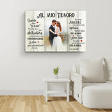 Il mio lieto fine (per lei) - Tela per coppie