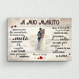 Il mio lieto fine (per lui) - Tela per coppie