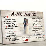 Il mio lieto fine (per lui) - Tela per coppie