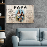 Al nostro papà - Tela per genitori