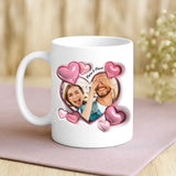 Regalo personalizzato - tazza bianca con frase e nome personalizzati - realizzata da Love & Faith