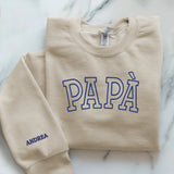 beiger Pullover personalisierbar - gefertigt von Love & Faith