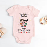 Festa del papà - Body individuale per la festa del papà e della mamma