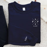 Papà – Maglione personalizzato con design moderno e nomi dei figli