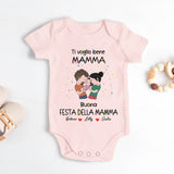 Festa della mamma - Body personalizzato per neonato per la Festa della Mamma e del Papà
