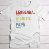 Leggenda da... - Maglietta personalizzata da uomo per la Festa del Papà