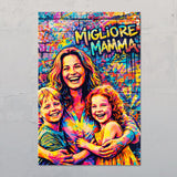 Street art per mamma – Poster personalizzato con effetto street art per la festa della mamma