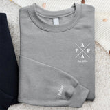 Papà – Maglione personalizzato con design moderno e nomi dei figli