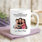 Regalo personalizzato - tazza bianca con frase e nome personalizzati - realizzata da Love & Faith