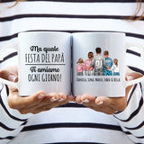 Tazza personalizzata per papà con stampa in sublimazione, personalizzabile con nome e design per la festa del papà – Motiv 5