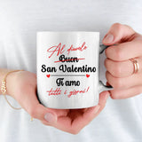 Tazza personalizzata per coppie San Valentino con stampa sublimazione Ti amo sempre di più – Motiv 4