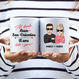 Tazza personalizzata per coppie San Valentino con stampa sublimazione Ti amo sempre di più – Motiv 5