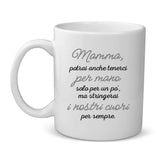 Tazza personalizzabile Per sempre per genitori con nome, stampa nitida, adatta lavastoviglie e microonde – Motiv 2