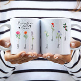 Tazza personalizzabile per nonni Il giardino della nonna, con stampa nitida e design personalizzato