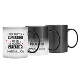 Tazza personalizzabile Super Papà per caffè e tè, regalo decorativo per papà – Motiv 7