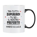 Tazza personalizzabile Super Papà per caffè e tè, regalo decorativo per papà – Motiv 9