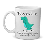 Tazza personalizzata Papasaurus per genitori - caffè tè con stampa sublimazione – Motiv 2